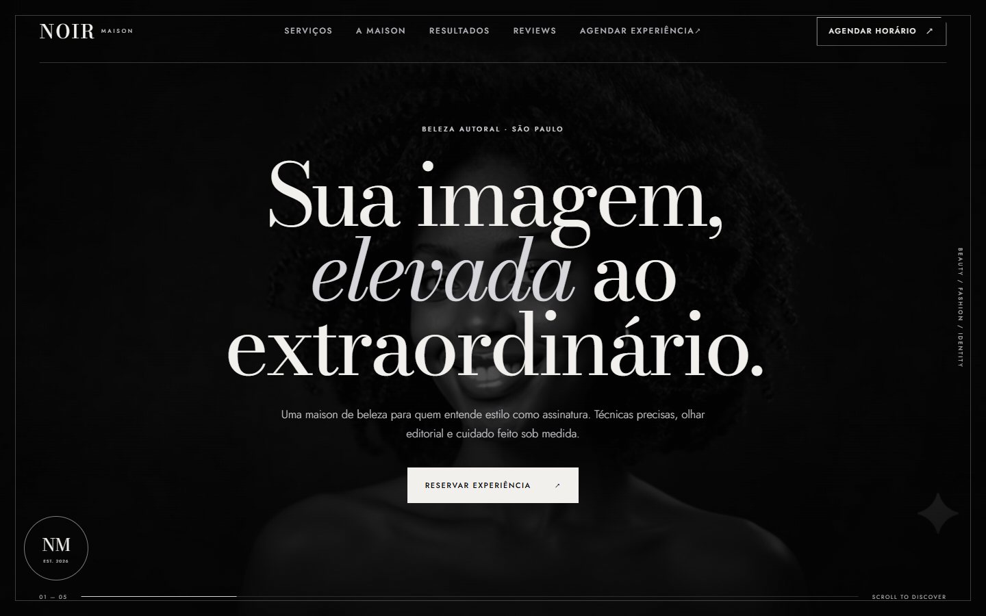 Hero original do projeto Beauty Salon